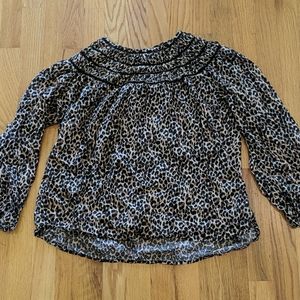 Old navy cheetah print blouse